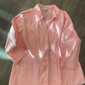 Christopher & Banks Pink Button Down Shirt